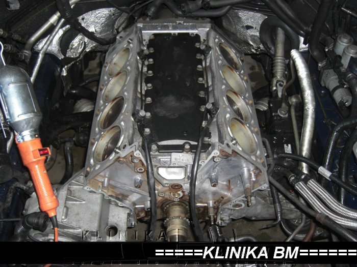 uszkodzony ślizg i zawory M62 BMW Alpina