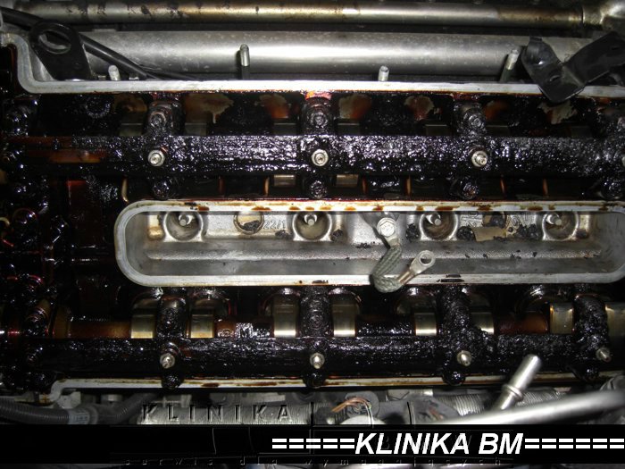 silnik M62 czyszczenie, dymi, stary olej