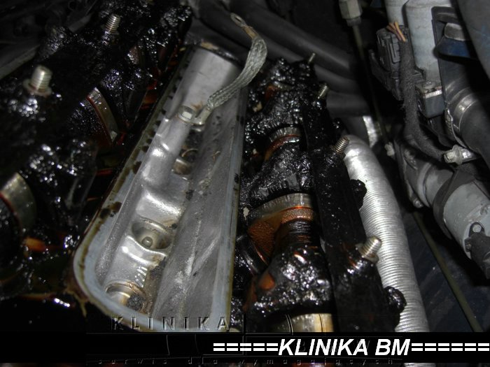 silnik M62 czyszczenie, dymi, stary olej