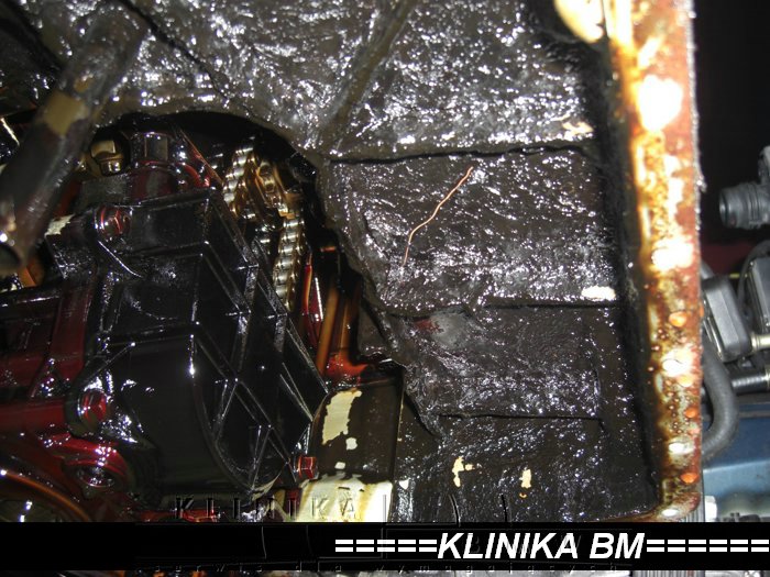 silnik M62 czyszczenie, dymi, stary olej