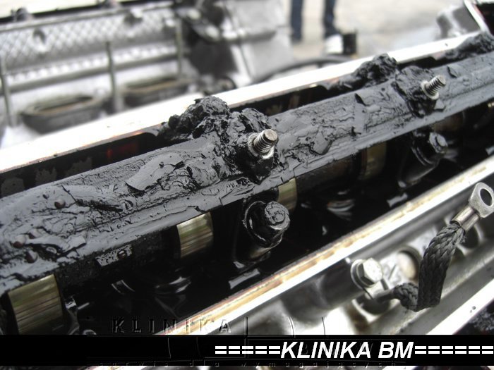 silnik M62 czyszczenie, dymi, stary olej