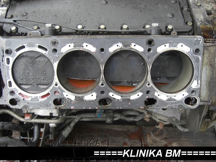 silnik M62 czyszczenie, dymi, stary olej