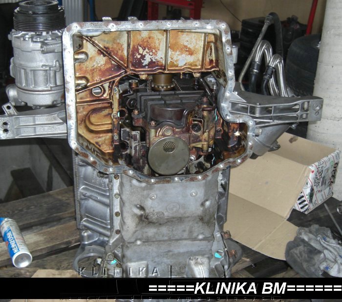 silnik M62 czyszczenie, dymi, stary olej